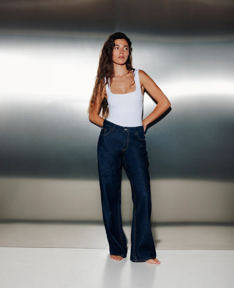 J71-1 / Jean wide taille haute