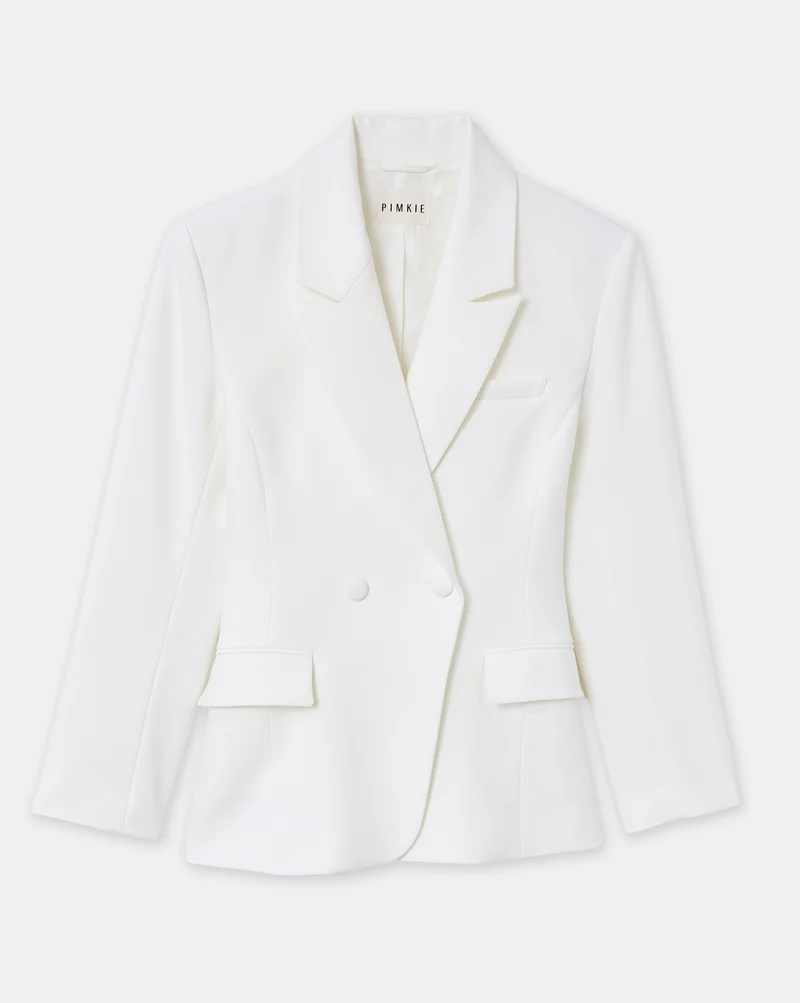 Veste blazer cintrée avec épaulettes