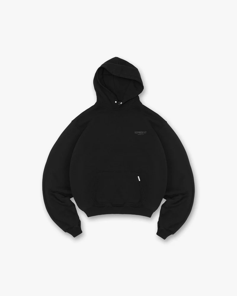 Represent Owners Club Hoodie - Black Matte