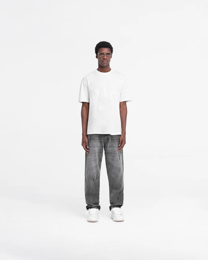 Rep Applique T-Shirt - Flat White