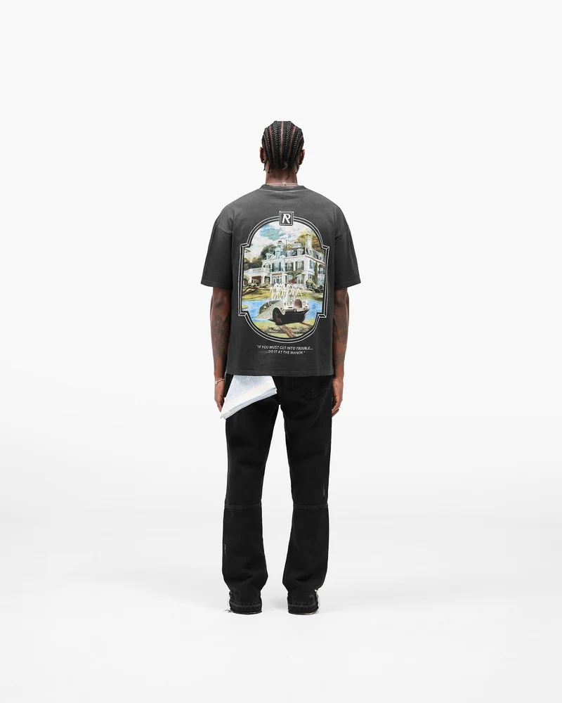 Revere Manor T-Shirt - Stained Black