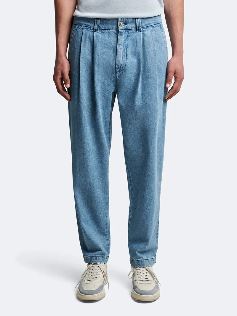 Jean denim en coton bleach