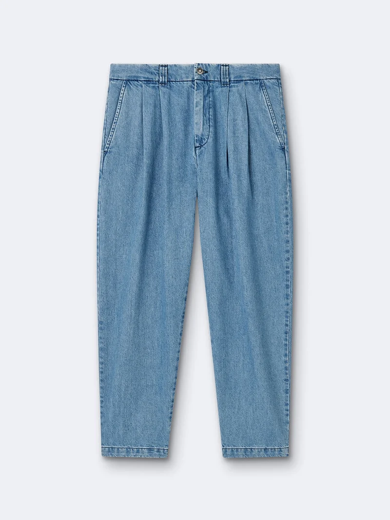 Jean denim en coton bleach