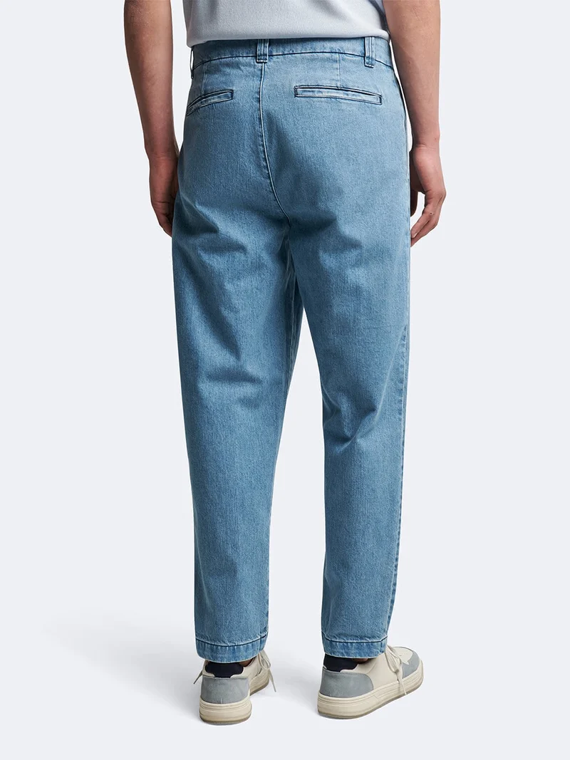 Jean denim en coton bleach