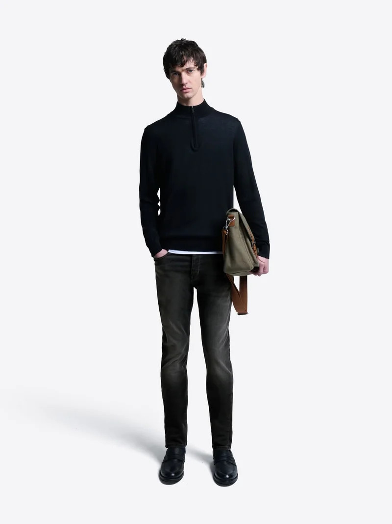 Jean denim slim en coton stretch
