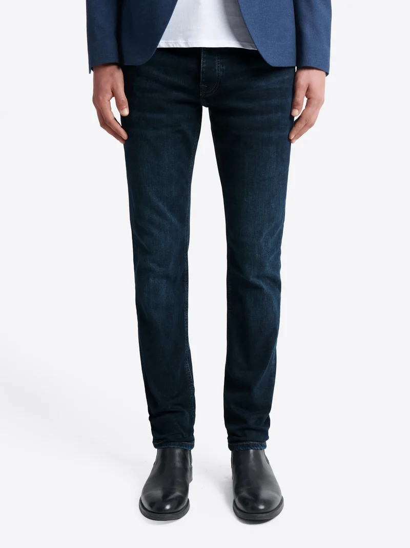 Jean slim denim stone