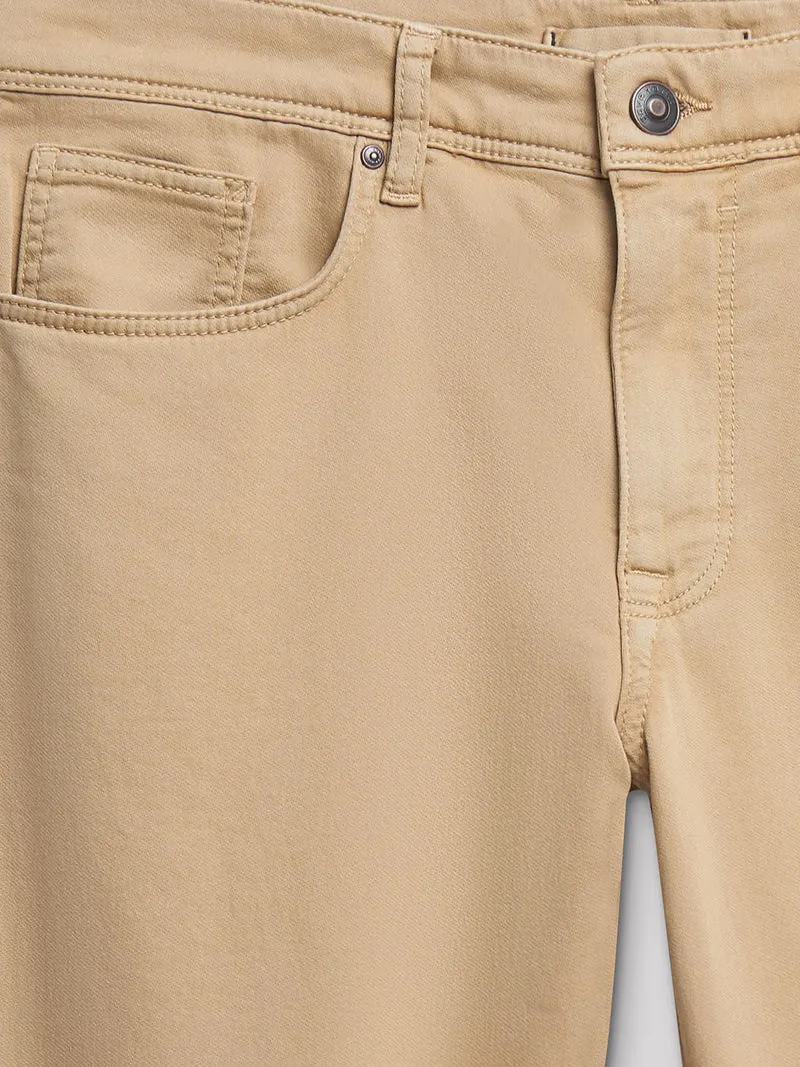 Jean couleur slim en coton élasthane uni