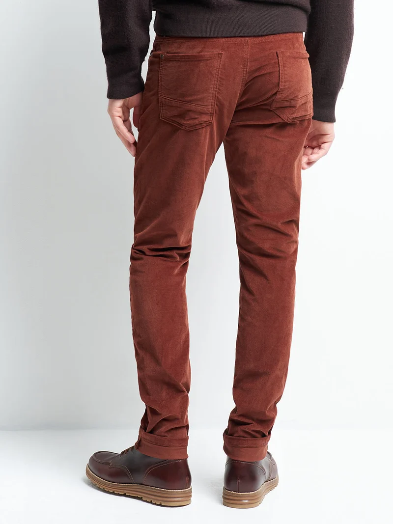 Jean couleur slim stretch en velours