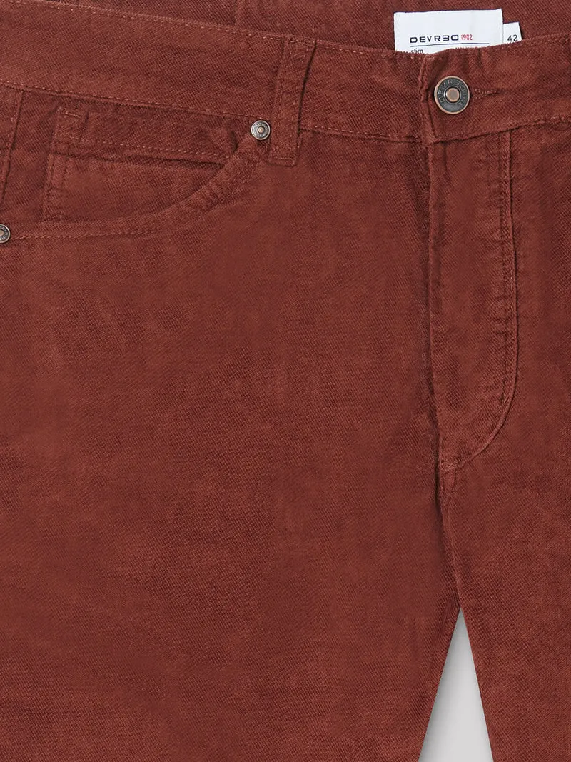 Jean couleur slim stretch en velours
