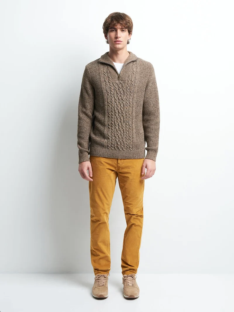 Jean couleur slim stretch en velours