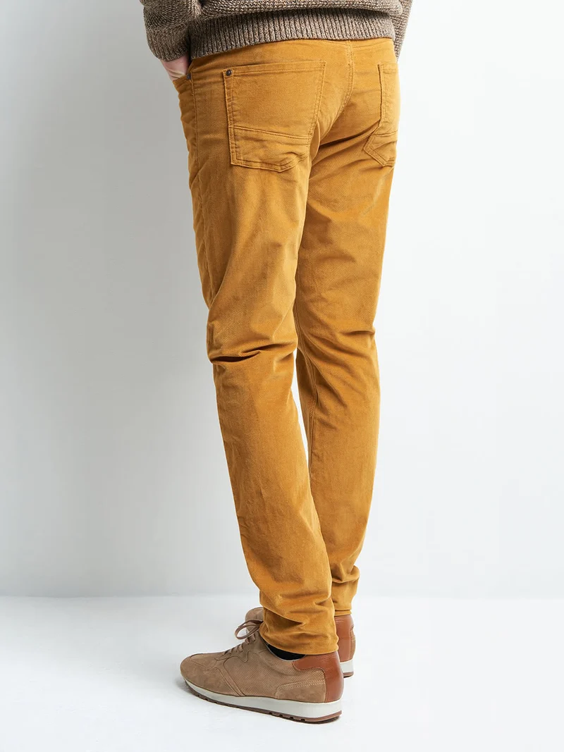 Jean couleur slim stretch en velours