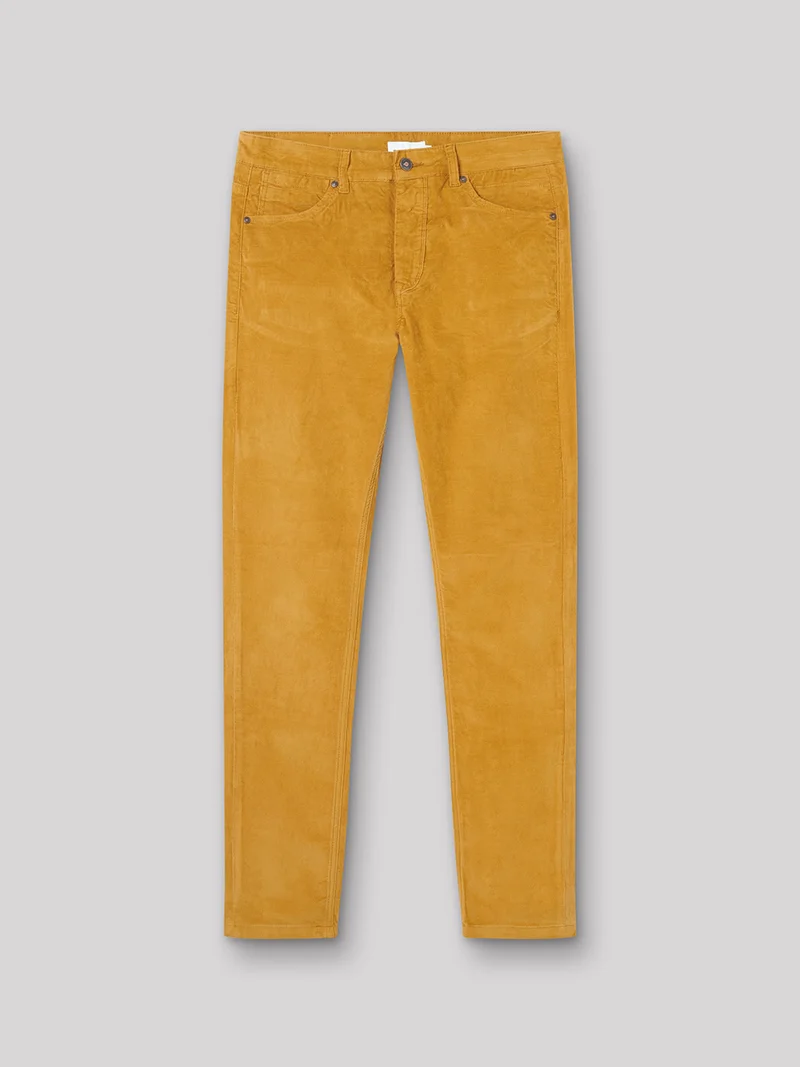 Jean couleur slim stretch en velours