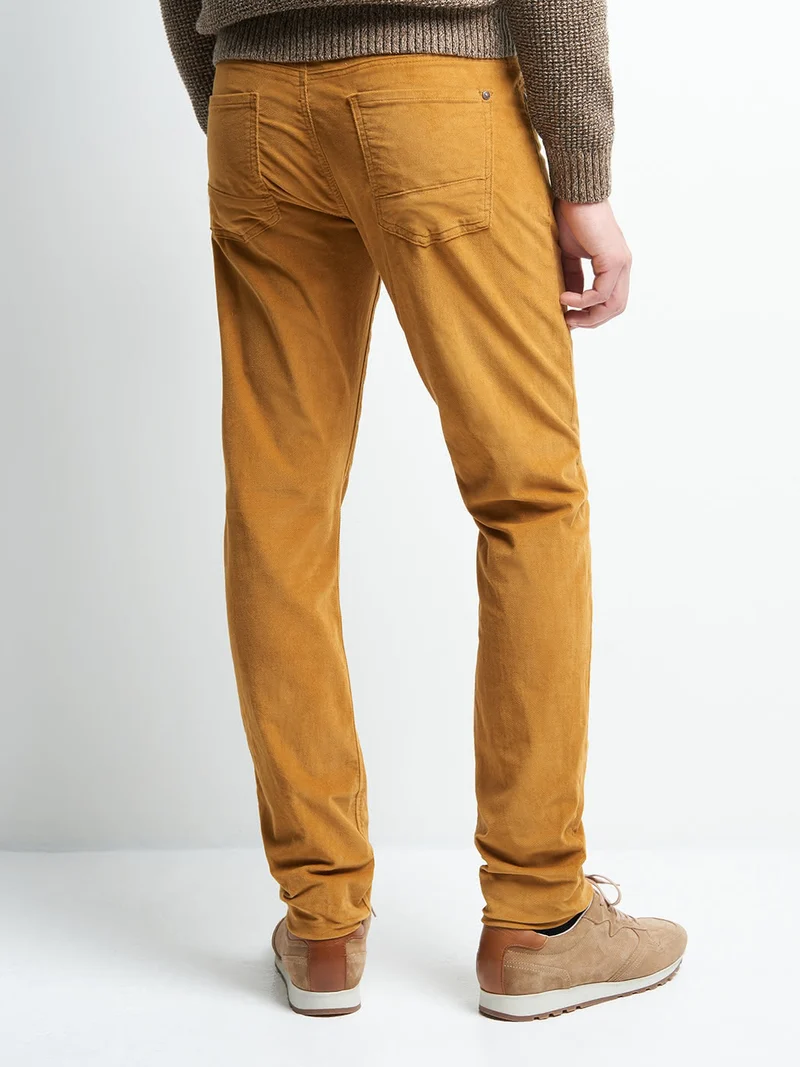 Jean couleur slim stretch en velours