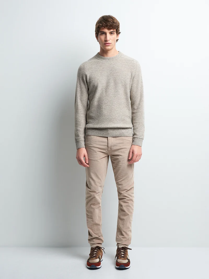 Jean couleur slim stretch en velours