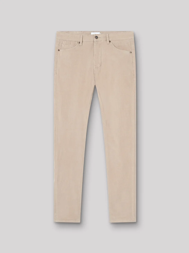 Jean couleur slim stretch en velours