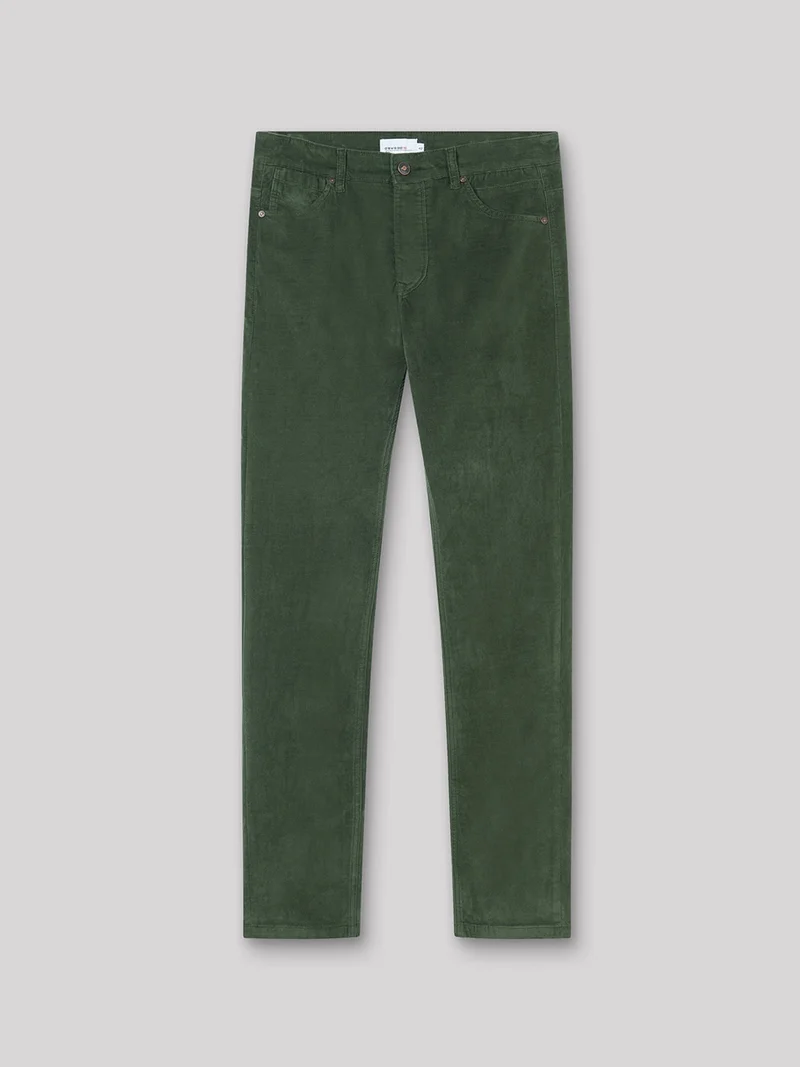 Jean couleur slim stretch en velours