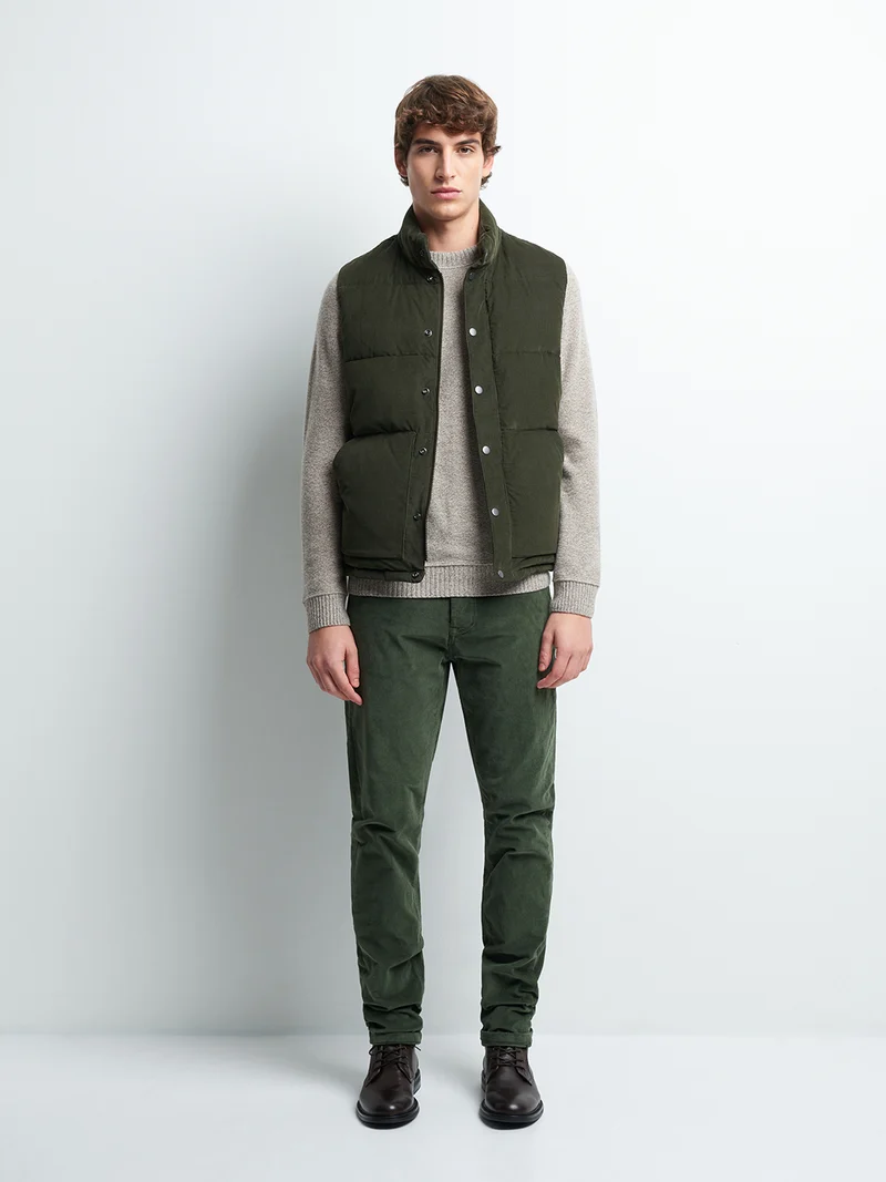 Jean couleur slim stretch en velours