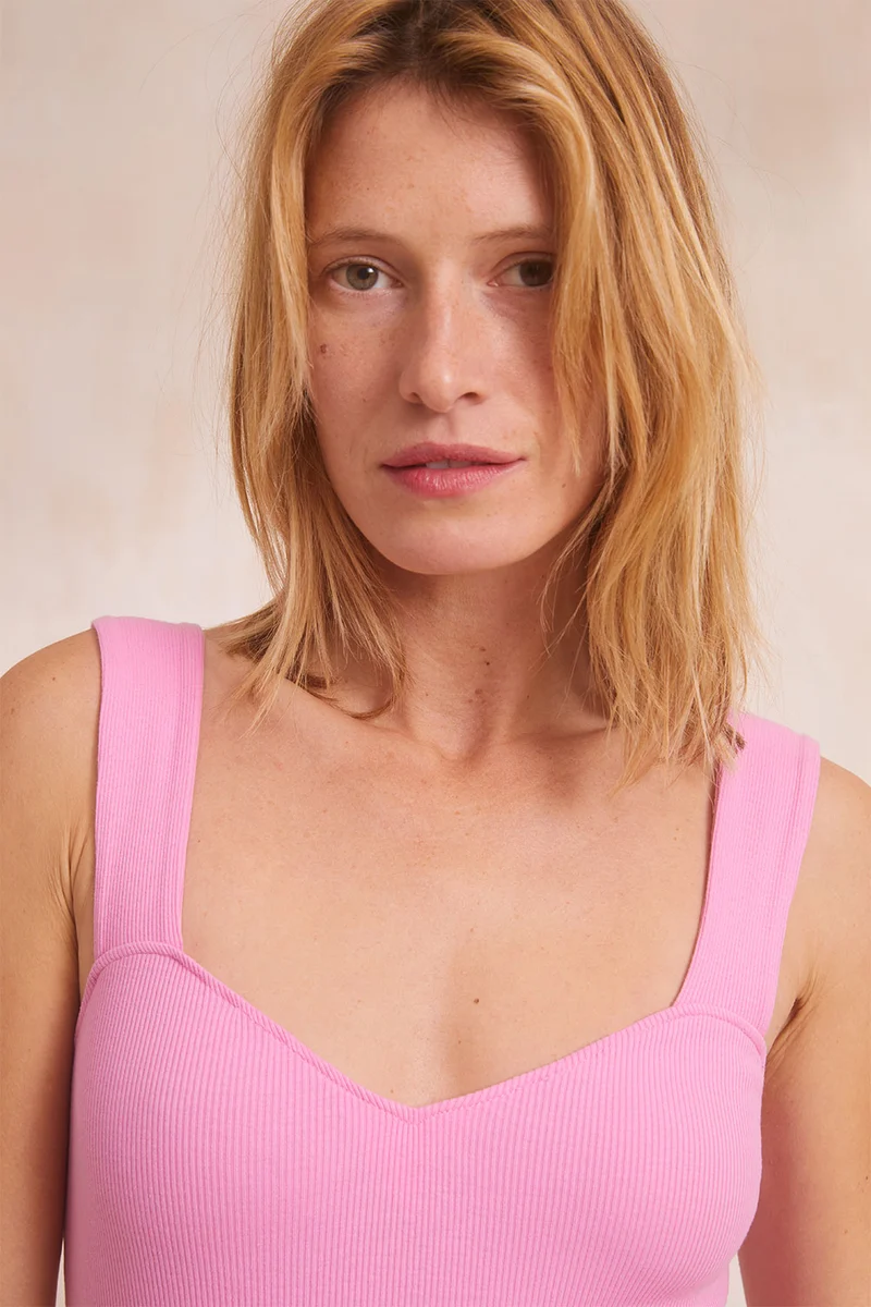 Top Cœur Rose Blush