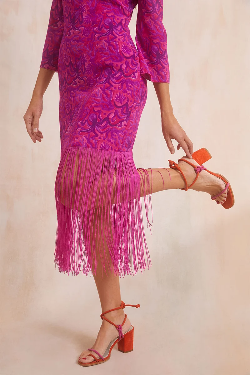 Robe Sérénade en soie Polpo