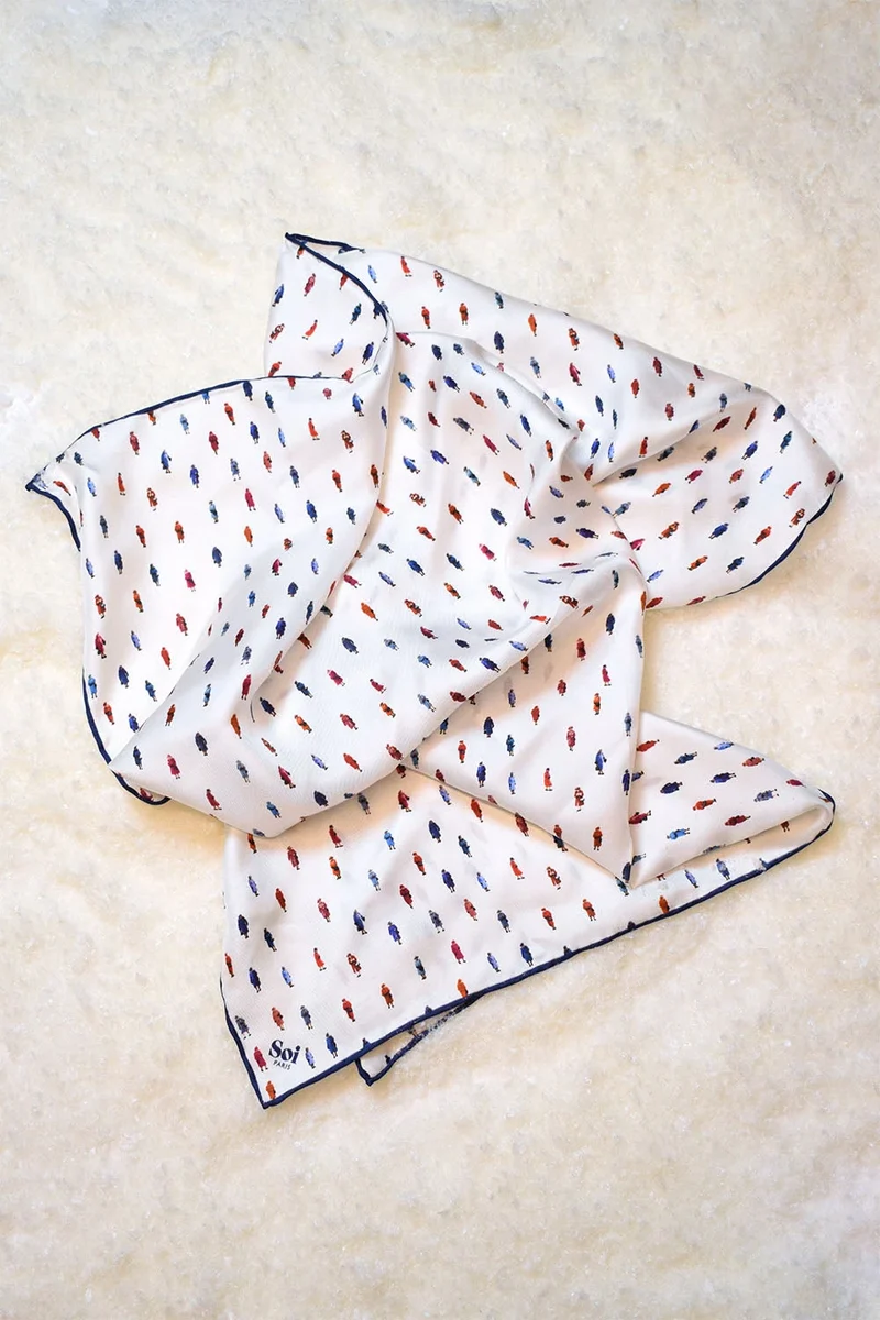 Foulard en soie Reine Elisabeth