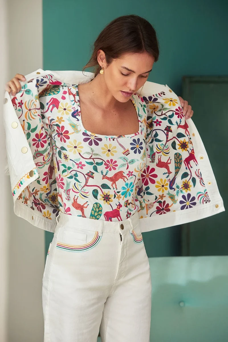 T-shirt Paresseuse en coton Jaipur