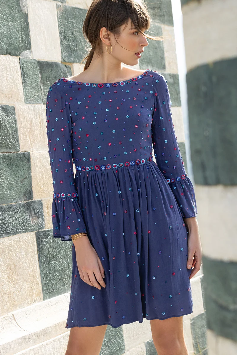 Robe en soie Iris