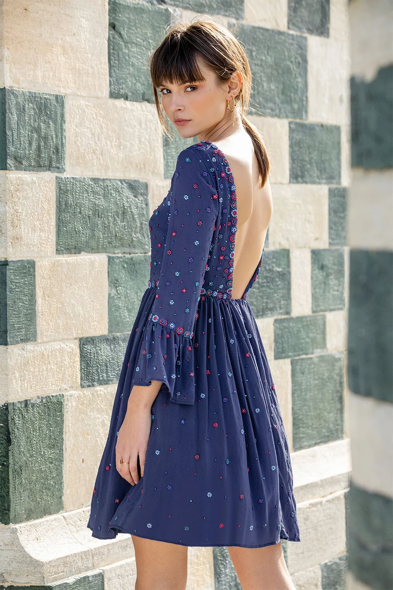 Robe en soie Iris