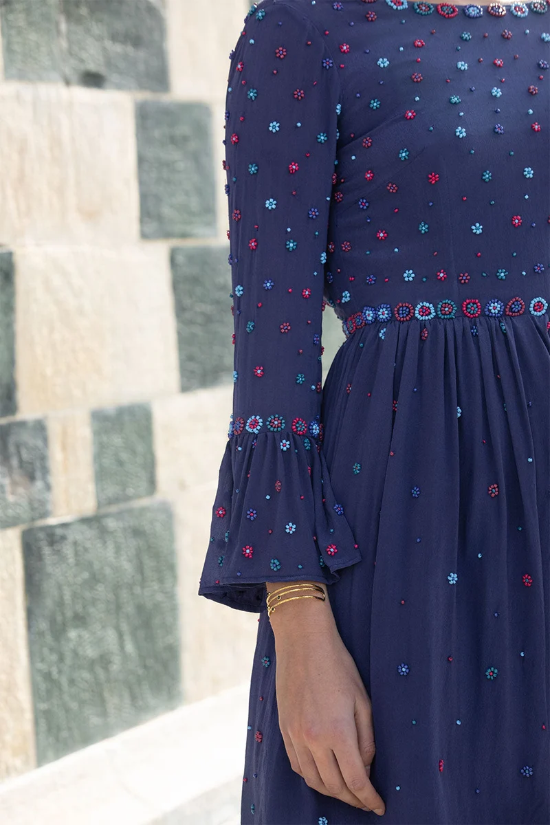 Robe en soie Iris