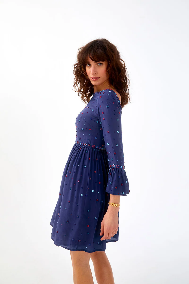 Robe en soie Iris