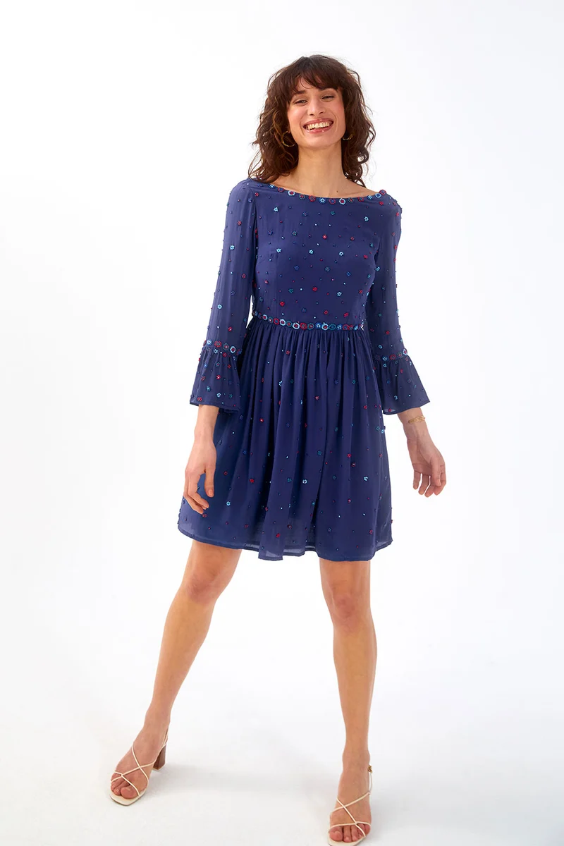 Robe en soie Iris