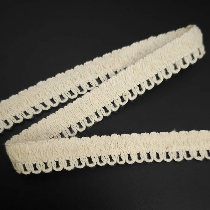 Galon décoratif 100 % coton | Crème | 13 mm - 1/2''