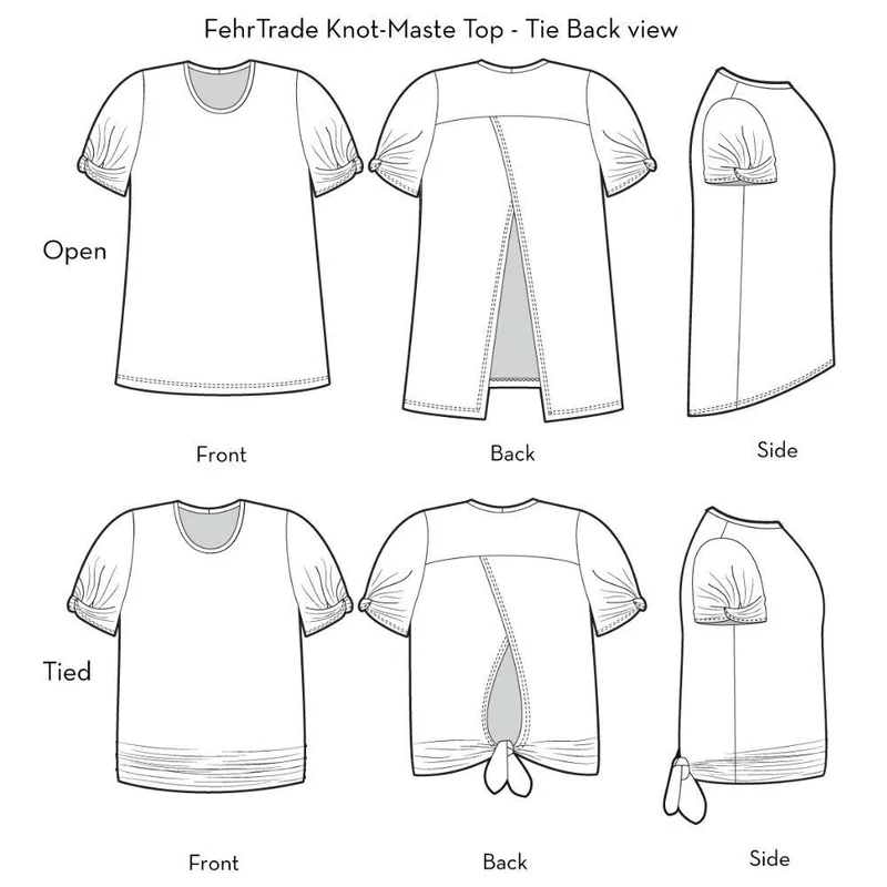 PATRON DE COUTURE PDF | Ensemble de yoga Knot Maste | Fehr Trade