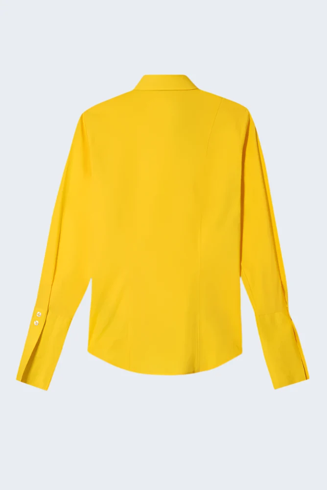 Linda Essentials Poplin Stretch Women Shirt Yellow