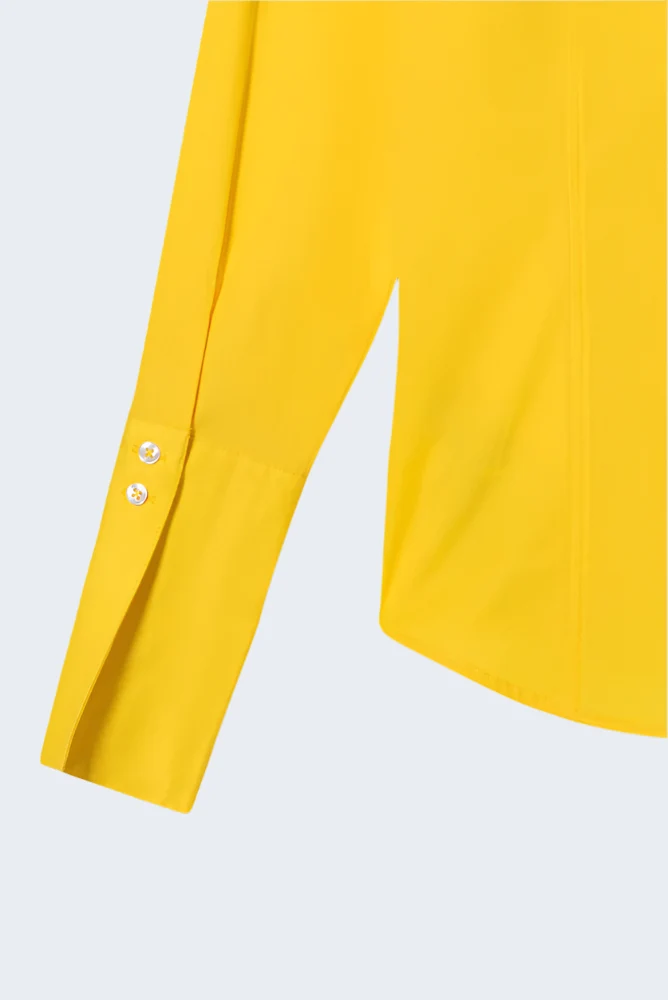 Linda Essentials Poplin Stretch Women Shirt Yellow