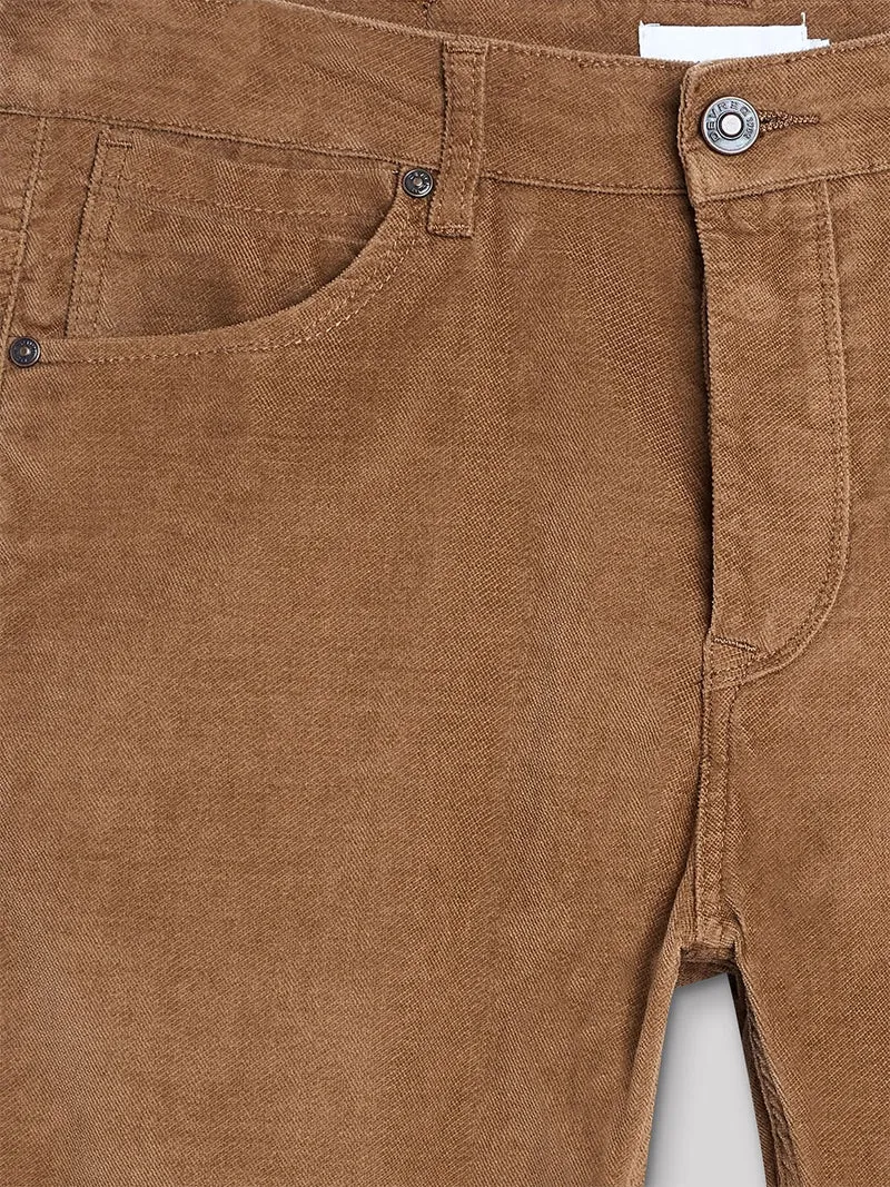 Jean couleur slim en coton élasthane uni