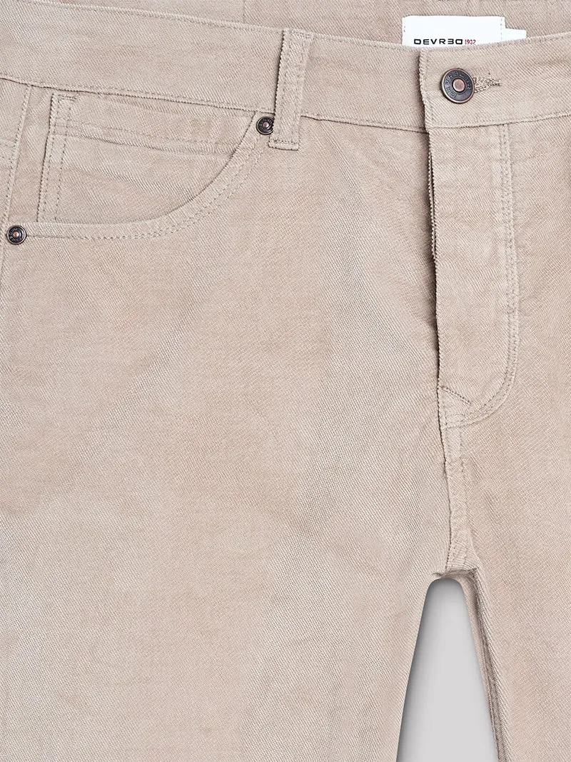 Jean couleur slim en coton élasthane uni