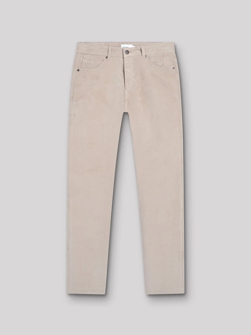 Jean couleur slim en coton élasthane uni