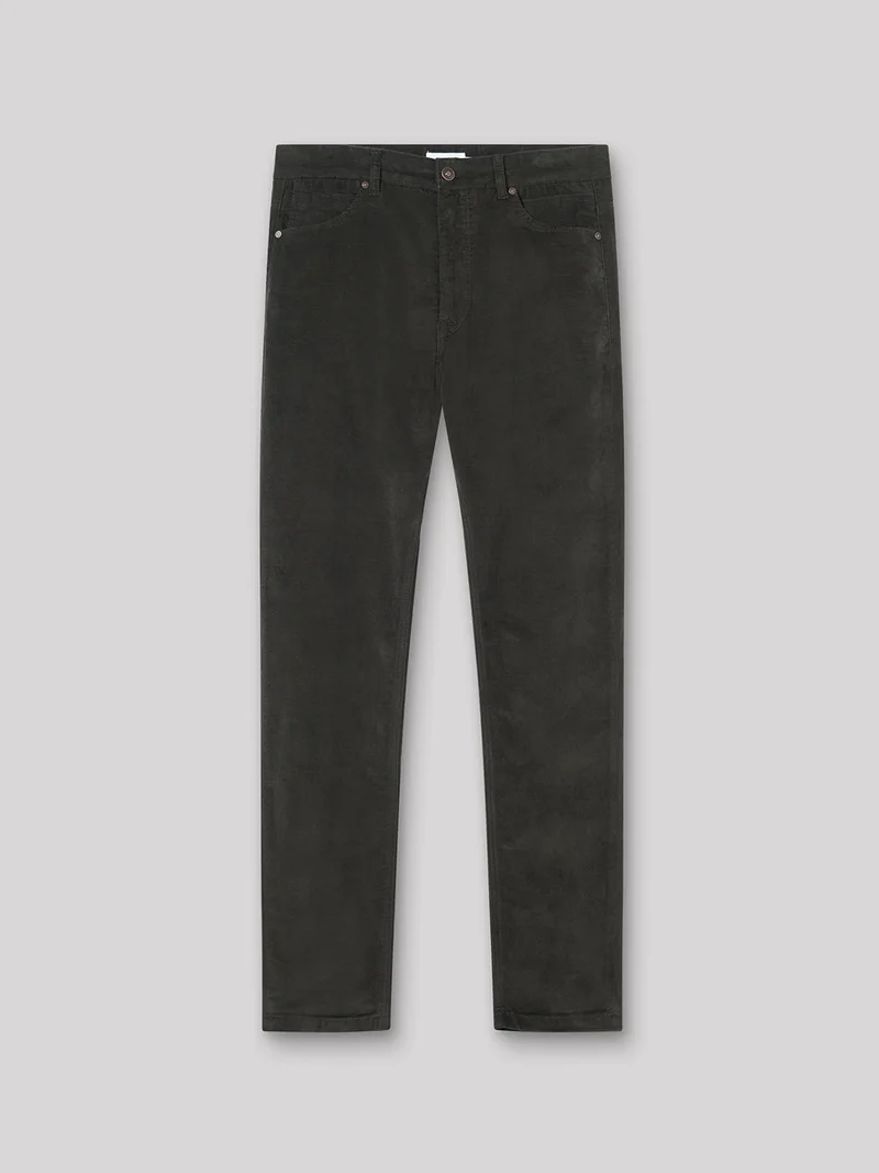 Jean couleur slim stretch en velours