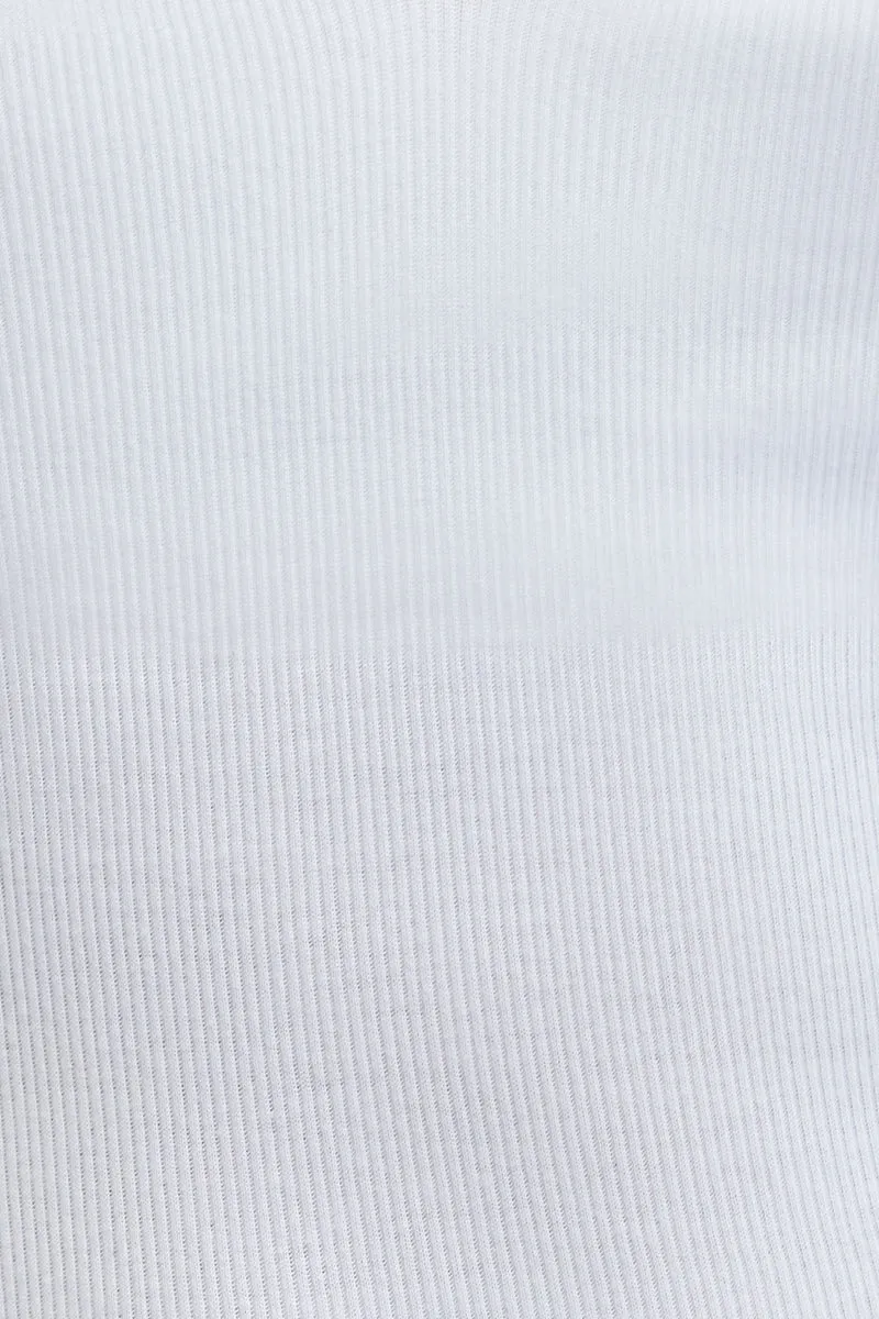 T-shirt Paresseuse en coton Blanc Innocent