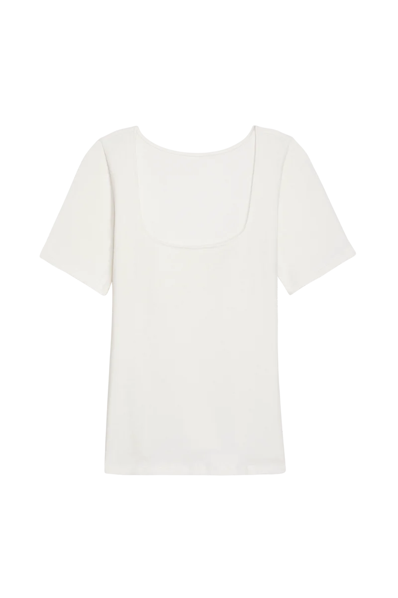 T-shirt Paresseuse en coton Blanc Innocent