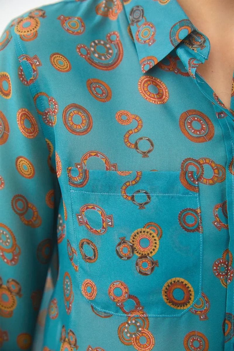 Chemisier en soie Le Collier