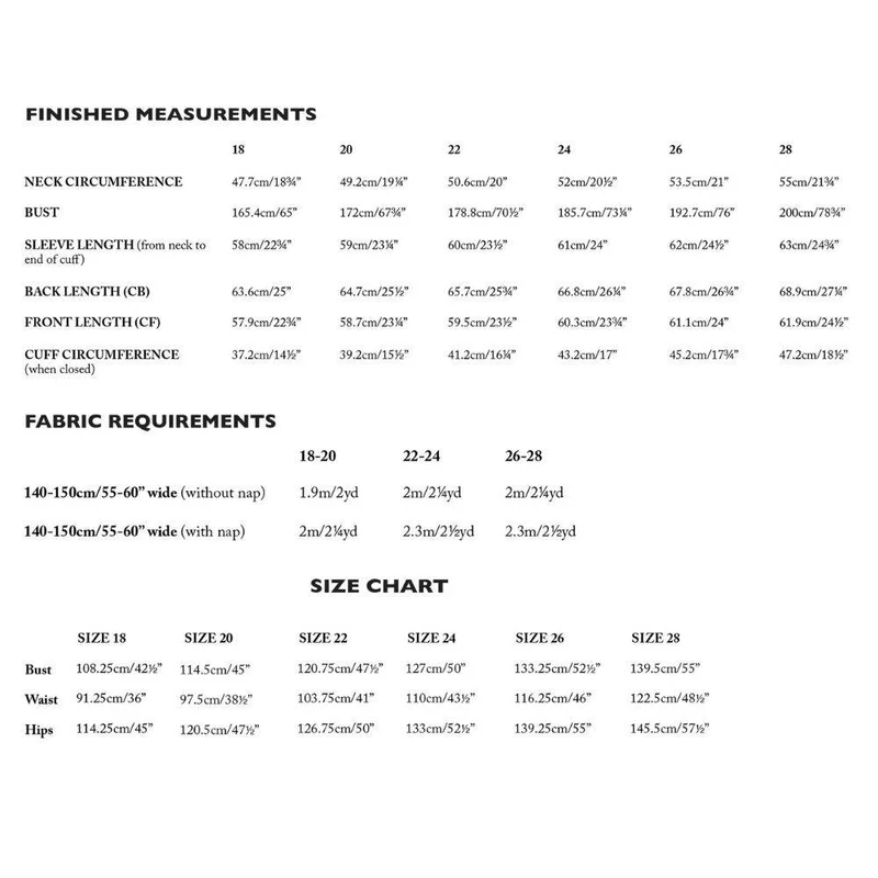 PATRON DE COUTURE PDF | Chemise Ellsworth | Merchant & Mills | UK 18–28