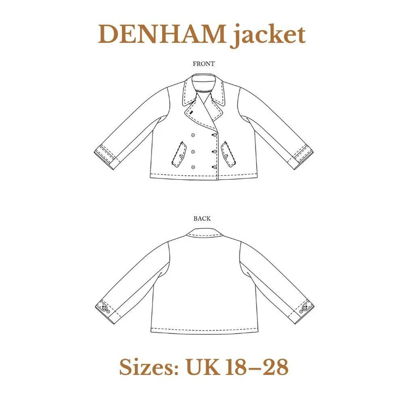 PATRON DE COUTURE PDF | Veste DENHAM | Merchant & Mills | UK 18–28