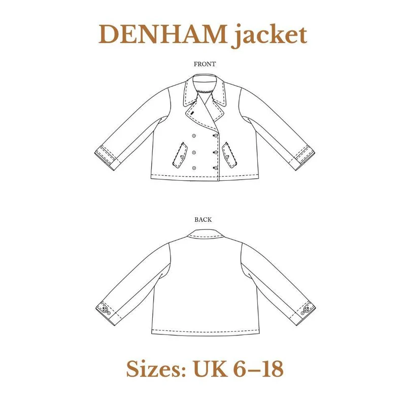 PATRON DE COUTURE PDF | Veste DENHAM | Merchant & Mills | UK 6–18