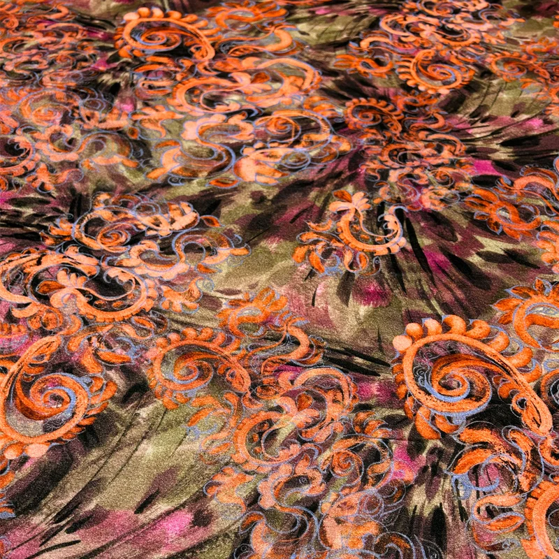 Tissu Viscose - Arancione