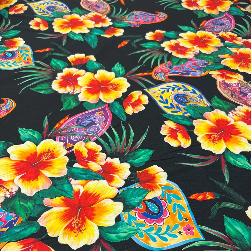 Tissu Satin Stretch, Coton - Althéa
