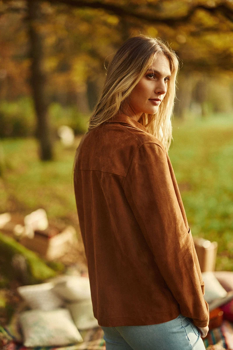 Fauline - Veste en cuir
