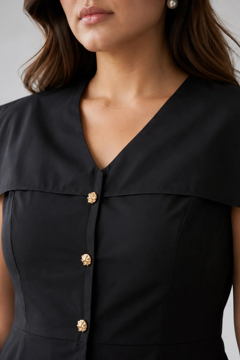 Giavelle|100% Cotton Peplum Waist Coat
