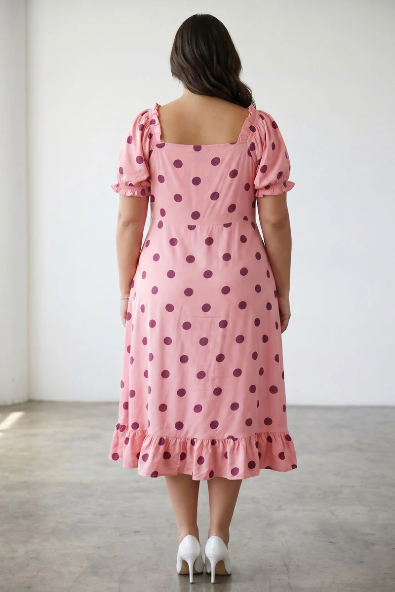 Coralie|100% Viscose Midi Dress