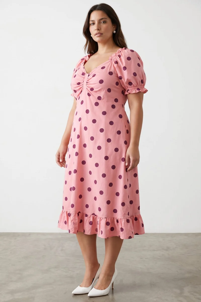 Coralie|100% Viscose Midi Dress